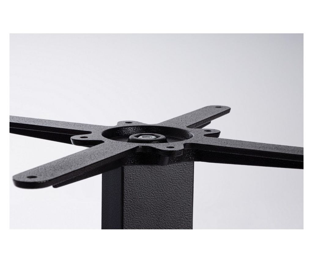 Giunone Black Steel Table Leg 40x40x108h - 4