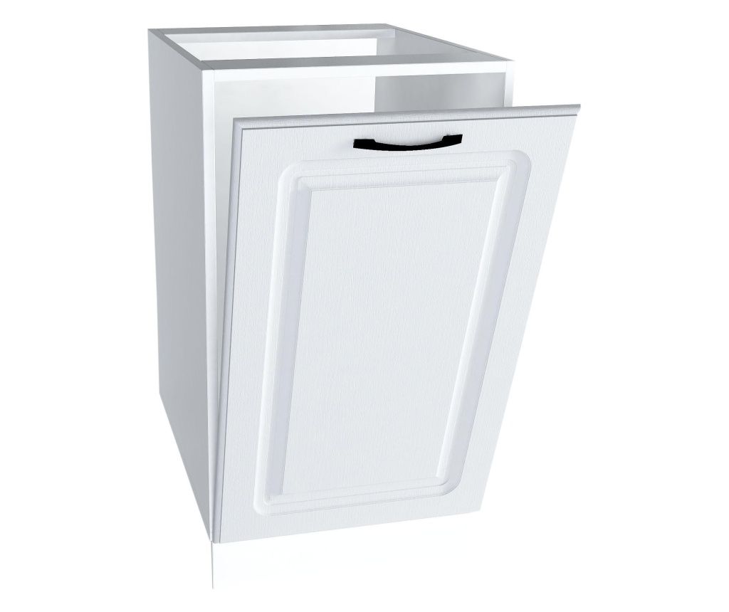 Usa decorativa a masinii de spalat vase Sani Kvadric 45 cm Alb MDF