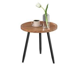 Masă de cafea rotundă, masă laterală modernă cu cadru din oțel pentru spații mici, canapea lângă, living, dormitor, birou, efect