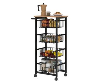 Bufet cu dulap și spațiu de depozitare cu rafturi reglabile pe 3 niveluri, mobilier modern cu picioare din lemn de pin, 80x39x76