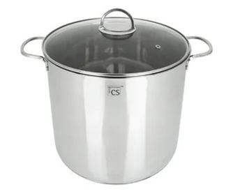 Lonec iz nerjavečega jekla 22,5 l, 32 x 28 cm – Carl Schmidt Sohn Trier 075200, idealen za juhe, vlaganje in kuhanje velikih kol