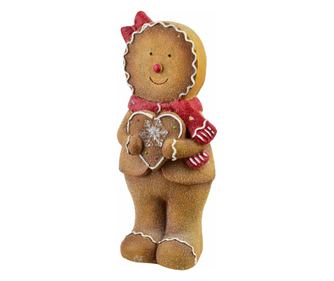 SANTA LILA Figura LED 19,5x13,5x43,5cm CIASTEK