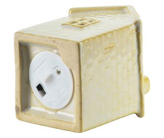 HYTTE Domek ceramiczny LED 6x5,5x8,4cm