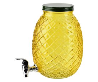 MODERN KITCHEN Staklena posuda sa slavinom Ananas 4L