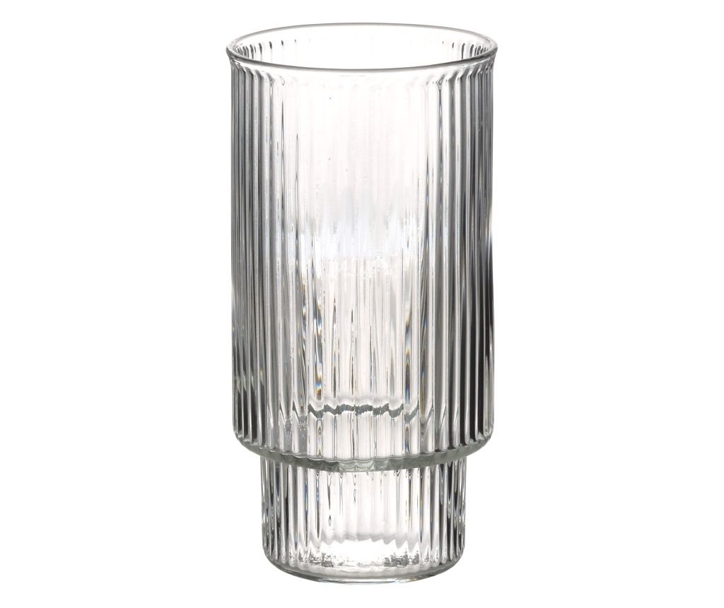 ELLA STRIPES Set de 4 pahare 400ml Sticlă borosilicată 7x5.6x14cm
