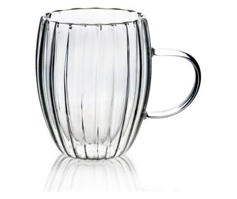 PETER 300 ml Borosilikátová Sklenená Šálka 8,2x13xv11,5 cm