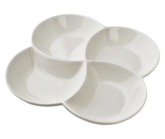 BASIC krožnik s 4 predelki 22x22x3cm