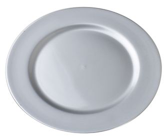 BLANCHE SILVER Ukrasni tanjur 33x1.5cm