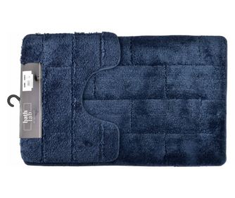 ZAC Fürdőszobai szőnyeg szett, 2 darabos, 50x37/50x80cm, sötétkék