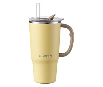 Buydeem DS57-MY Termos cu pai încorporat, 700ml, Cald/Rece până la 6h, Izolație Vacuum, Mâner, Inox, Fără BPA