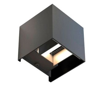 Külső Techstar® LED fénykocka, teljesítmény 6W, A+, víz- és porálló, természetes fehér, 4000K, alumínium, fekete