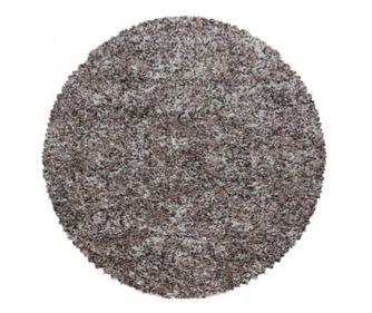 Covor Shaggy Enjoy Bej Multicolor 80 cm x 80 cm Cerc