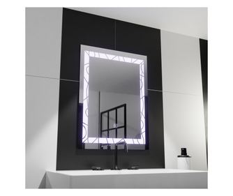 Pravokotno LED ogledalo, 60x80cm, Deco Frame Basic Touch