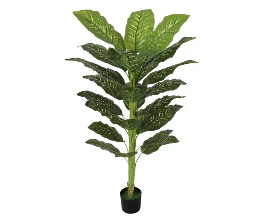 Planta Artificiala 24 Frunze fara Ghiveci 160cm Verde
