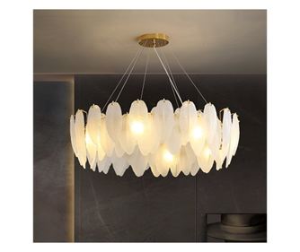 VAUX-LE-VICOMTE Eleganza Kristálycsillár, 6x E14, 49cm Átmérő, Arany, Állítható Magasság