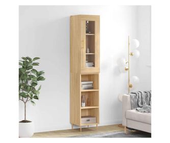 Visoka omara, sonoma hrast, 34,5x34x180 cm, iverna plošča