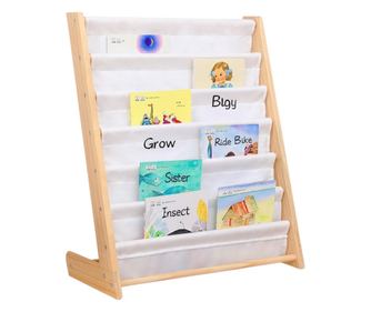 GINGER HOME Otroška knjižna polica Drevo, 6 polic, Montessori 64x30x79 cm