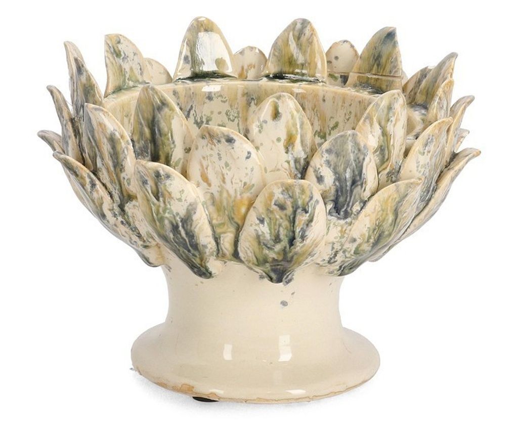 Esma Πολύχρωμο Διακοσμητικό Μπολ από Τερακότα Ø20x15h