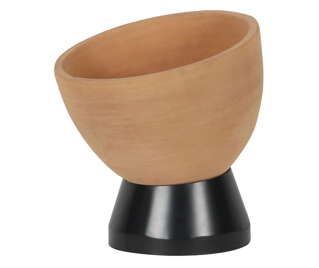 Bézs és fekete Mandya lámpa Ø25x27h