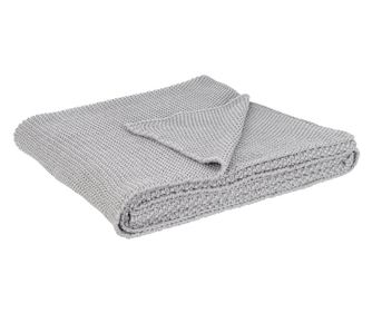 Szürke pamut takaró Kleophe 130x170 cm