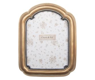 Gold Polystone Table/Wall Photo Frame 14x2x19 cm / 10x15 cm