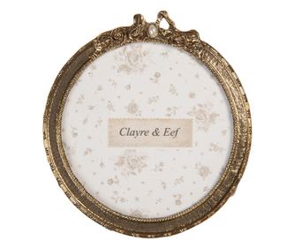 Rama foto masa aurie 10x1x11 cm / Ø 9 cm