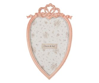 Pink Polyresin Table Photo Frame 11x2x19 cm / 10x15 cm