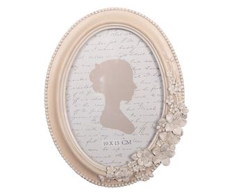 Beige Polyresin Tabletop Photo Frame 15x2x19 cm / 10x15 cm
