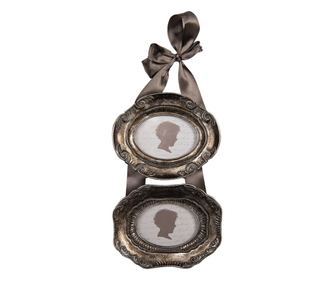 Silver Polystone Wall Photo Frame 14x3x27 cm / 9x7 cm (2)