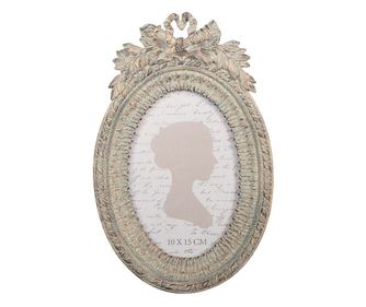 Gold and Beige Polyresin Tabletop Photo Frame 15x3x23 cm / 10x15 cm