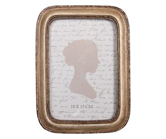 Golden Polyresin Table Photo Frame 14x2x19 cm / 10x15 cm