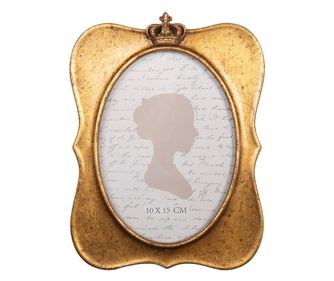 Golden Tabletop Photo Frame 14x2x19 cm / 10x15 cm