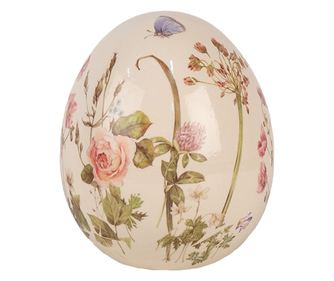 Multicolor Ceramic Easter Egg Ø 14x16 cm