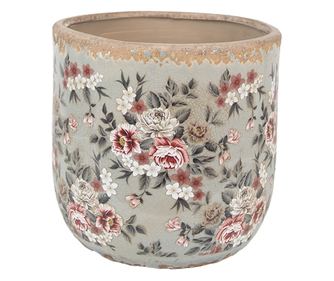 Multicolor Ceramic Flower Pot Ø 17x16 cm