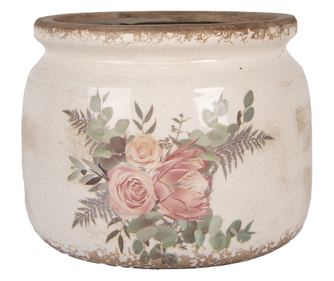 Multicolor Ceramic Flower Pot Ø 20x15 cm