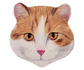 Večbarvno keramično stojalo za vročo posodo - dizajn Mačka 20x20x1 cm