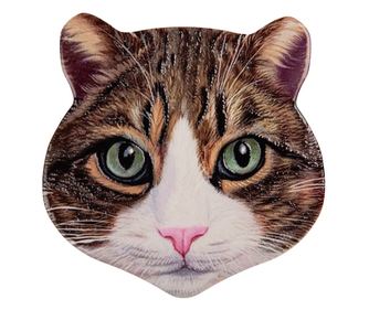 Keramično stojalo za vročo posodo - motiv mačke, 20x20x1 cm