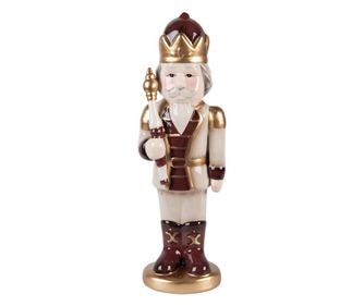 Többszínű kerámia diótörő figura 9x7x26 cm