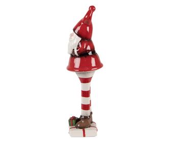 Multicolor Ceramic Santa Claus Figurine 7x7x23 cm