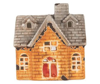 Multicolor Ceramic Christmas Candle 13x8x14 cm