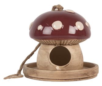 Višebojna keramička kućica za ptice Ø 13x13 cm