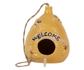 Keramička kućica za ptice Ø 11x14 cm