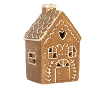 Ceramic Christmas House with LED 7x6x12 cm