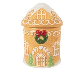 Multicolor Ceramic Christmas Jar Ø 13x17 cm