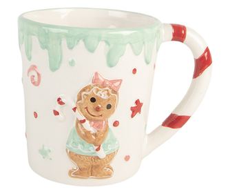 Multicolor Ceramic Gingerbread House Mug 13x10x10 cm / 400 ml