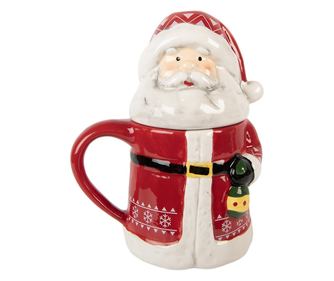 Multicolor Ceramic Santa Claus Mug 15x10x19 cm / 450 ml