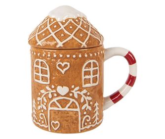 Multicolor Ceramic Christmas Mug 14x10x15 cm / 450 ml