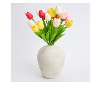 Buchet 20 Fire Lalele Artificiale Multicolore - Realist și Elegant, Ideal pentru Decoruri Vesele