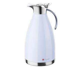 Termos tip Carafa, Pykal, Otel inoxidabil, Pereti dublii izolati in vid 24h, 2 L, Perie de curatare, Albastru