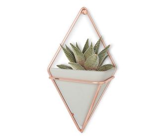 Bijela viseća tegla za cvijeće